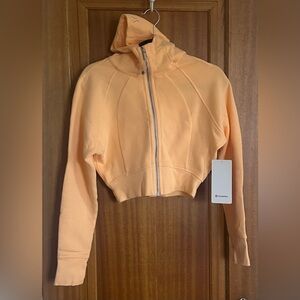 New Lululemon Size 6 Full Zip Cropped Hoodie Summer Glow